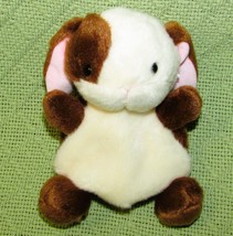 Aurora Palm Pals Clover Bunny Plush Stuffed Rabbit B EAN Bag Toy 5.5&quot; Brown Cream - £7.18 GBP