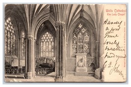 Interior Lady Chapel Wells Cathedral Wells Ingland UDB Postcard 5 Postma... - £3.27 GBP