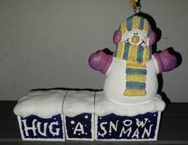 Hug a Snowman Figure Peter G. Blank &amp; The Fable Factory First Coast Desi... - $25.00