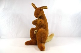 Australia Souvenir Kangaroo w/ Baby Genuine Fur Plush No Tags 16&quot; Aussie... - £23.80 GBP