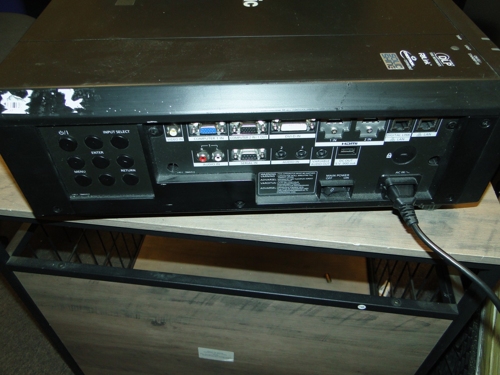 Panasonic DLP Projector PT-RZ570B 509 HOURS Item image 10
