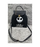 Jack Skellington Face Crossbody Bag Purse Black Shoulder Strap New - $48.37