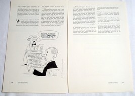 1966 Article Dick Cavalli Cartoonist Illustration of Winthrop Cartoon - £6.26 GBP