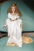 Franklin Mint Guinevere Vinyl doll in  Rare Etheral Bride Ensemble MWT - £138.46 GBP