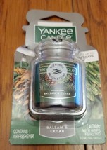 Yankee Candle Balsam &amp; Cedar Car Jar Ultimate Air Freshener / NEW - £5.56 GBP