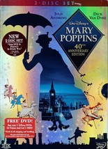Mary Poppins [40th Anniversary Ed. DVDs, 2004] 1964 Julie Andrews, Dick Van Dyke - £1.79 GBP