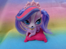 McDonald&#39;s 2012 Littlest Pet Shop Zoe Trent Purple w/ Pink Princess Cushion  - £1.50 GBP