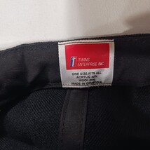 Vintage NY Yankees Black Hat Cap 2001 World Series Wool Blend MLB Back Strap image 3