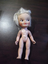 Vintage 1960s Vinyl Plastic REMCO Blonde Girl Doll 5 1/2" Tall - £12.48 GBP