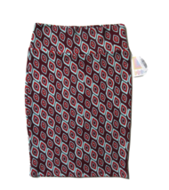 NWT LuLaRoe Cassie in Maroon Teardrop Geometric Textured Pull-on Pencil Skirt S - £15.07 GBP