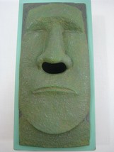 Easter Island TIKI Head Facial Tissue Box Cover Holder Dispenser Green Face - £19.32 GBP