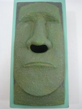 Easter Island TIKI Head Facial Tissue Box Cover Holder Dispenser Green Face - £19.10 GBP