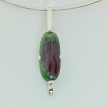 Ruby Zoisite African Ruby Matrix Handmade 925 Silver Unisex Pendant Design 237 - £45.07 GBP