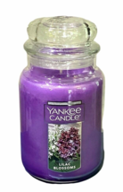 NEW Yankee Candle Lilac Blossoms Scent 22 OZ Jar Classic Single Wick Cot... - $28.74