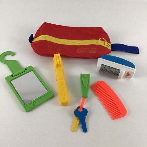 Fisher Price Toiletry Bag Grooming Kit Clippers Shaver Comb Mirror Vintage 1980s - $49.45