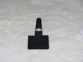 Titanium Ring Unisex White Glow in the Dark Ring Filagree Pattern Ring Sz. 8.75 - £14.53 GBP+