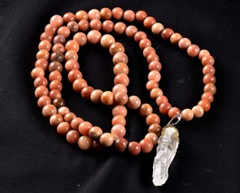 Himalayan red golden healer azeztulite infusion of divine fire necklace ... - $88.83