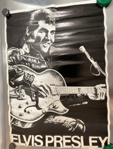 1970&#39;s Vintage Elvis Black and White Poster - $29.95