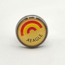 Vintage American Eagle Outfitters Rainbow Silver Tone Metal Lapel Pin Pi... - $9.95