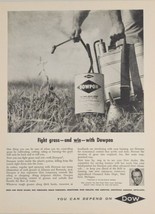 1957 Print Ad Dow Dowpon Farm Grass Killer Dow Chemical Midland,Michigan - £14.85 GBP