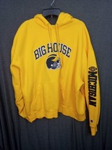 Champion Hoodie Sweatshirt Michigan Wolverines Football Big House XXL Logo - $34.27