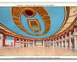 Trianon Sala da Ballo Interno Chicago Illinois Il Lino Cartolina S17 - $3.03