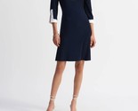 Joseph Ribkoff Contrast Trim A-Line Dress Size 10 (UK 12) - $88.11