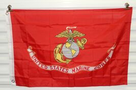 United States Marine Corps 2' x 3' Ft Nylon Premium Outdoor Embroidered ... - $39.55