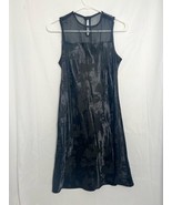 Vintage Exclusively Gantos Black Floral Dress Size 8 Women’s Sleeveless - $14.94