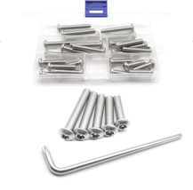 25Pcs M8 Torx Tamper Proof Screws Kit with T40 Wrench, Stainless Steel, M8 - $22.19