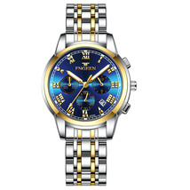 Couple&#39;s Watch Luminous Calendar Waterproof Imitation Three Eyes And Six Needles - £21.58 GBP