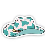 Teal Cowgirl Hat Vinyl Sticker - €2,56 EUR