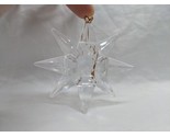 Vintage Christmas Holiday Plastic Crystal Star 8 Point Ornament 3 1/2&quot; - $21.77