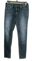 BULLHEAD THE 55 JEANS SIZE 3 DARK BLUE STRAIGHT LEG FLAT FRONT  WHISKER ... - $14.11