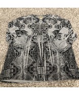 One World Live and Let Live tops size M Beaded stretch Design Quarter Sl... - $197.48 MXN