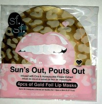 4 Pcs Lip Masks Suns Out Pouts Out SF Glow Foil New - £9.59 GBP