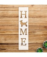 Home with Dog Stencil Pattern for Wood Signs and pallets, Reusable Mylar... - $21.43 CAD+