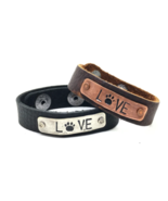 Buffalo Girls Love Paw Print Leather Bracelet - £19.94 GBP