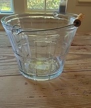 Vintage Anchor Hocking glass Large ice bucket New Not Used - £13.29 GBP