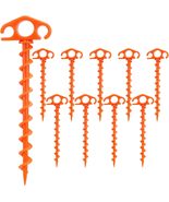 10 Pack 94 Inch Heavy Duty Tent Stakes Screw Canopy Anchors for Camping ... - £17.28 GBP