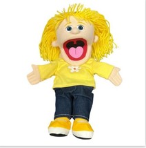 Silly Puppets Katie Peach Girl 16&quot; Plush Ventriloquist Hand Puppet Prete... - £27.85 GBP