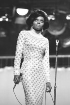 Diana Ross in white sequined dress on stage mid 1960&#39;s Motown era 18x24 ... - $23.99