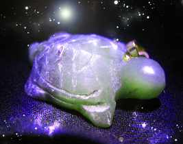HAUNTED JADE TURTLE NECKLACE TOUCH OF ULTIMATE LUCK  HIGHEST LIGHT MAGICK image 2