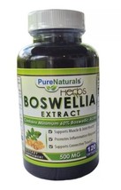 Pure Naturals Boswellia Serrata Extract 500 MG 120 Capsules Joint Support 11/25 - £12.61 GBP
