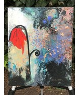 CAROLE GILLIN Original ABSTRACT MODERN SURREALISM LANDSCAPE OIL ON CANVAS - €434,04 EUR