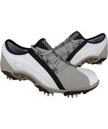 Womens FootJoy FJ Golf Shoes sz 6.5 M Summer Series 98835 White Tan Soft... - $678.56 MXN