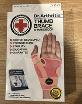 Dr. Arthritis Doctor Developed Unisex Pink Thumb Splint Stabilizer Left ... - £15.91 GBP