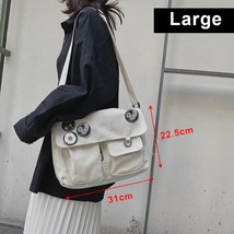 Japanese Literature Art Department Fixture Student Canvas Bag Youth Fashion Casu - £134.84 GBP