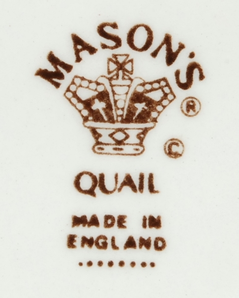 Mason's Quail Brown 6.25" Oversized Saucer Made in England Item image 3