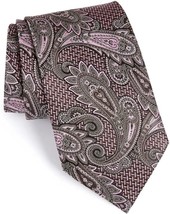 Ermenegildo Zegna Paisley Silk Tie, Size X-Long  - $120.00